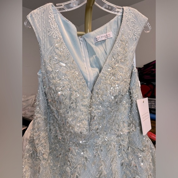 Mac Duggal 20312 Embroidered Sleeveless A Line Gown - Picture 7 of 14